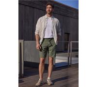 Street One MEN Männer Chinoshorts aus Leinen in Grün, Gr: 40