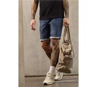Bermudas STREET ONE MEN, Herren, Gr. 33, dunkelblau wash, Web, 99% Baumwolle, 1% Elasthan, unifarben, regular fit kurz, Hosen Bermudas, in Bermuda-Länge (79382352-33) dunkelblau wash