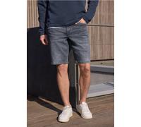 Bermudas STREET ONE MEN, Herren, Gr. 33, ice grau wash, Web, 70% Baumwolle, 20% Polyester, 9% Viskose, 1% Elasthan, unifarben, regular fit kurz, Hosen Bermudas, Middle Waist (62659625-33) ice grau was