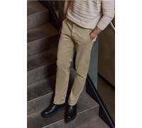 Chinohose STREET ONE MEN, Herren, Gr. 31, Länge 34, braun (almond braun), Web, 98% Baumwolle, 2% Elasthan, unifarben, normal normal, Hosen Chinohose, aus Baumwolle mit Stretchanteil (89375614-31) almo