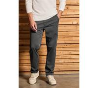 Chinohose STREET ONE MEN, Herren, Gr. 34, Länge 34, iron grau, Web, 98% Baumwolle, 2% Elasthan, unifarben, regular fit lang, Hosen, aus Baumwolle mit Stretchanteil (30501864-34) iron grau