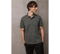 Poloshirt STREET ONE MEN, Damen, Gr. M (40), oil grau, Web, 95% Baumwolle, 5% Elasthan, unifarben, comfort fit normal, hoch geschlossener Ausschnitt, normaler Saum, Shirts, aus Baumwolle mit Stretchan