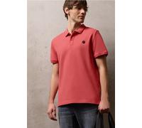 Poloshirt STREET ONE MEN, Damen, Gr. XXL (46), dull coral, Web, 95% Baumwolle, 5% Elasthan, unifarben, comfort fit normal, hoch geschlossener Ausschnitt, normaler Saum, Shirts, aus Baumwolle mit Stret
