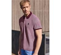 Poloshirt STREET ONE MEN, Damen, Gr. XXL (46), burnt crimson rot, Web, 100% Baumwolle, unifarben, comfort fit normal, hoch geschlossener Ausschnitt, normaler Saum, Shirts, mit Farbakzenten (58121011-X