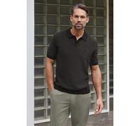 Street One MEN Männer Kurzarmpullover in Schwarz, Gr: L