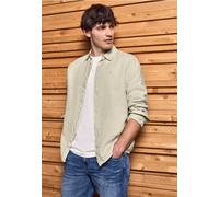 Street One MEN Männer Langarmhemd aus Leinen in Beige, Gr: S