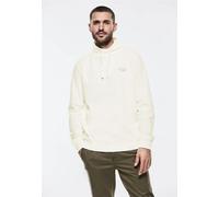 Sweatshirt STREET ONE MEN, Herren, Gr. XXL46, weiß (pearl weiß), Sweatware, 63% Polyester, 34% Baumwolle, 3% Elasthan, unifarben, gerade, hoch geschlossener Ausschnitt, breiter Bund, Sweatshirts, im a