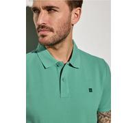 Poloshirt STREET ONE MEN, Herren, Gr. XXL (46), grün (mint grün), Web, 100% Baumwolle, unifarben, gerade normal, hoch geschlossener Ausschnitt, Bündchen, Shirts, aus reiner Baumwolle (18213713-XXL) mi