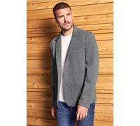 Street One MEN Männer Piqué Scuba Sakko in Grau, Gr: 3XL