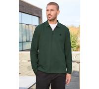 Street One MEN Männer Poloshirt mit Zipper in Grün, Gr: XL