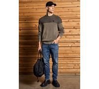 Strickpullover STREET ONE MEN, Herren, Gr. XXL (46), dull braun, Web, 100% Baumwolle, unifarben, casual, normal normal, Rundhals, Langarm Bündchen, Pullover, aus reiner Baumwolle (24851001-XXL) dull b