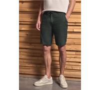 Street One MEN Männer Relaxed Fit Leinenshorts in Grün, Gr: 31