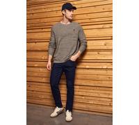 Street One MEN Männer Rundhals Strukturpullover in Braun, Gr: L