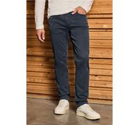Chinohose STREET ONE MEN, Herren, Gr. 36, Länge 34, blau (grau blau), Web, 97% Baumwolle, 3% Elasthan, unifarben, slim fit lang, Hosen Chinohose, 5-Pocket-Style (41654326-36) grau blau