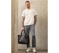 Chinohose STREET ONE MEN, Herren, Gr. 36, Länge 30, steel grau, Web, 98% Baumwolle, 2% Elasthan, unifarben, regular fit knöchellang, Hosen Chinohose, Middle Waist (10935132-36) steel grau