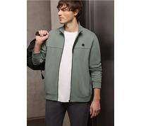 Kurzjacke STREET ONE MEN, Herren, Gr. XXL (46), dusty mint, Web, 50% Baumwolle, 50% Polyester, unifarben, normal normal, hoch geschlossener Ausschnitt, Bündchen, Jacken Kurzjacke, mit Stehkragen (4265