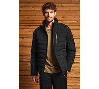 Steppjacke STREET ONE MEN, Herren, Gr. 3XL, brilliant schwarz, Stoff, Obermaterial: 88% Nylon, 12% Elasthan; Futter: 100% Polyester, unifarben, comfort fit normal, hoch geschlossener Ausschnitt, elast