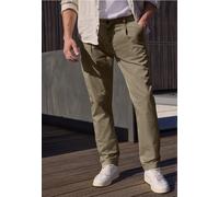Chinohose STREET ONE MEN, Herren, Gr. 34, Länge 32, warm sand, Web, 98% Baumwolle, 2% Elasthan, unifarben, lässig geschnitten normal, Hosen Chinohose, aus Baumwolle mit Stretchanteil (75458032-34) war