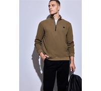 Street One MEN Männer Strukturpullover mit Troyer in Braun, Gr: XXL