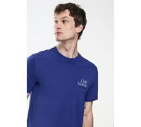 Street One MEN Männer T-Shirt mit Chestprint in Blau, Gr: 3XL