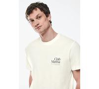Street One MEN Männer T-Shirt mit Chestprint in Weiß, Gr: 3XL