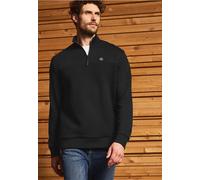 Rollkragenpullover STREET ONE MEN, Herren, Gr. XXL (46), schwarz, Web, 80% Baumwolle, 20% Polyester, unifarben, comfort fit normal, hoch geschlossener Ausschnitt, elastischer Bund, Pullover, mit Struk