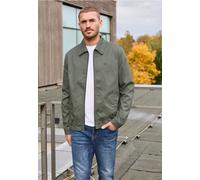 Blouson STREET ONE MEN, Herren, Gr. L (42), grün (natural grün), Web, Obermaterial: 98% Baumwolle, 2% Elasthan; Futter: 100% Baumwolle, unifarben, gerade normal, V-Ausschnitt, Bündchen, Jacken Blouson