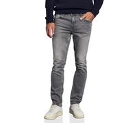 Regular-fit-Jeans STREET ONE MEN, Herren, Gr. 33, Länge 32, grau (mid grau wash), Jeans, 98% Baumwolle, 2% Elasthan, unifarben, lang, Jeans, aus Baumwolle mit Stretchanteil (97843466-33) mid grau wash