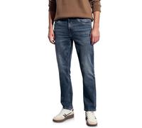 Regular-fit-Jeans STREET ONE MEN, Herren, Gr. 30, Länge 32, blau (dunkelblau wash), Jeans, 98% Baumwolle, 2% Elasthan, unifarben, casual, lang, Jeans, aus Baumwolle mit Stretchanteil (42389858-30) dun