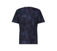 Street One Men - T-Shirt mit Allover-Print und Embroidery blau - Gr. - L