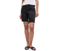 Shorts STREET ONE, Damen, Gr. 46, schwarz, Web, 97% Baumwolle, 3% Elasthan, unifarben, comfort fit kurz, Hosen Shorts, in Bermuda-Länge (15959131-46) schwarz