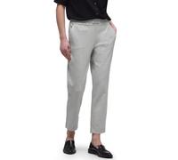 Stoffhose STREET ONE, Damen, Gr. 44, Länge 28, erdgrau meliert, Stoff, 64% Viskose, 31% Polyester, 5% Elasthan, unifarben, slim fit normal, Hosen Stoffhose (38378943-44) erdgrau meliert