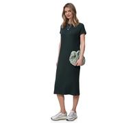 Jerseykleid STREET ONE, Damen, Gr. 46, EURO-Größen, deep bound grün, Jersey, 75% Viskose, 20% Polyester, 5% Elasthan, unifarben, comfort fit Midi, Rundhals, normaler Saum, Kleider Jerseykleid, mit Run