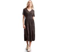 Street One Midi-Kleid mit Print und Smok-Detail