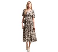 Street One Midi-Kleid mit Smock-Detail Timeless beige 40