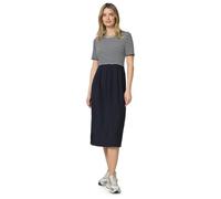 Midikleid STREET ONE, Damen, Gr. 38, EURO-Größen, shadowed navy, Stoff, Obermaterial: 62% Polyester, 33% Viskose, 5% Elasthan, Obermaterial 2: 84% Viskose, 16% Polyamid, gestreift, normal wadenlang, R