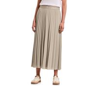 Street One Damen Midi-Rock aus Mesh in Plisséestruktur Beige 40