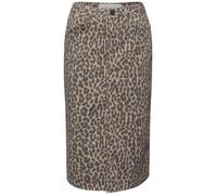Street One - Midi-Rock mit Leo-Muster beige - Gr. - 42