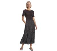 Midikleid mit Plisséerock und Print