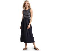 Street One Midikleid mit Strukturmix und Knopfdetail Darkest Blue 42
