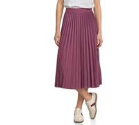 Street One Midirock aus Mesh in Plisséestruktur Dark Clouded Blush 42