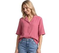 Hemdbluse STREET ONE, Damen, Gr. 36, blush berry, Web, 100% Baumwolle, Strukturmuster, regular fit normal, V-Ausschnitt, abgesteppt, Blusen Hemdbluse, aus reiner Baumwolle (41556707-36) blush berry