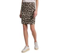 Minirock STREET ONE, Damen, Gr. 46, braun (timeless beige), Stoff, 85% Viskose, 13% Polyester, 2% Elasthan, normal knielang, Röcke Minirock, Middle Waist (40094801-46) timeless beige