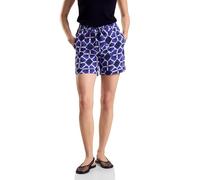 Shorts STREET ONE Gr. 34, Kurz, blau (violet blue) Damen Hosen (68425042-34) violet blue