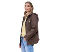 Street One Parka Damen Mahogany Braun Gr. 36 mit Kapuze 69% Baumwolle 31% Polyester