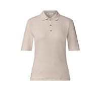 Poloshirt im Strick-Look mit Rippstruktur