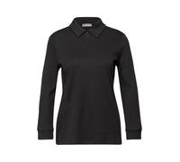 Street One - Poloshirt mit Zipper braun - Gr. - 42