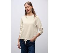 Street One Frauen Rundhals Sweatshirt in Beige, Gr: 40