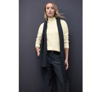 Rollkragenpullover STREET ONE, Damen, Gr. 40, soft beige, Web, 34% Baumwolle, 34% Polyacryl, 29% Polyester, 3% Elasthan, unifarben, normal normal, hoch geschlossener Ausschnitt, Rippbündchen, Pullover