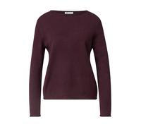 Strickpullover STREET ONE, Damen, Gr. 34, lila (rustic rouge), Stoff, 30% Polyester, 27% Polyacryl, 23% Polyamid, 20% Viskose, unifarben, comfort fit normal, U-Boot-Ausschnitt, abgesteppt, Pullover St